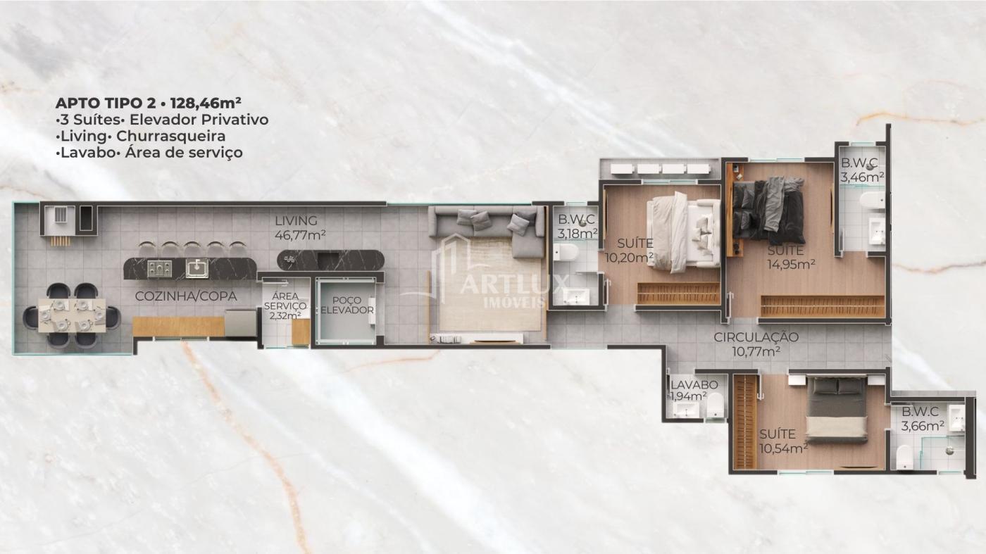 Apartamento, 4 quartos, 142 m² - Foto 26