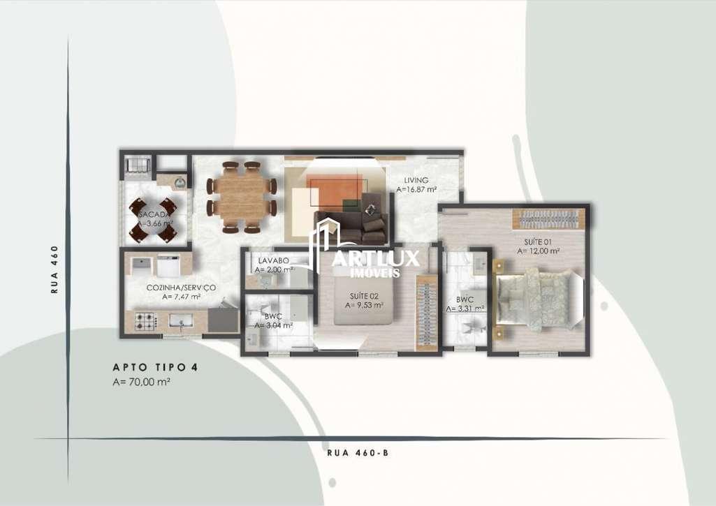 Apartamento, 2 quartos, 70 m² - Foto 11